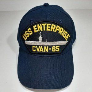 U.S. Navy USS Enterprise CVAN-65 Men's Patch Cap Hat Baseball Veteran Naval